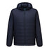 Professional Hooded Insulated Baffle Jacket - S608, Black, Metal Grey, Navy