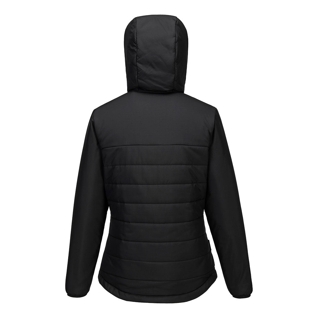 Professional Women's Hooded Insulated Baffle Jacket - S613, Black, Metal Grey, Navy