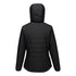Professional Women's Hooded Insulated Baffle Jacket - S613, Black, Metal Grey, Navy