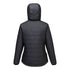 Professional Women's Hooded Insulated Baffle Jacket - S613, Black, Metal Grey, Navy