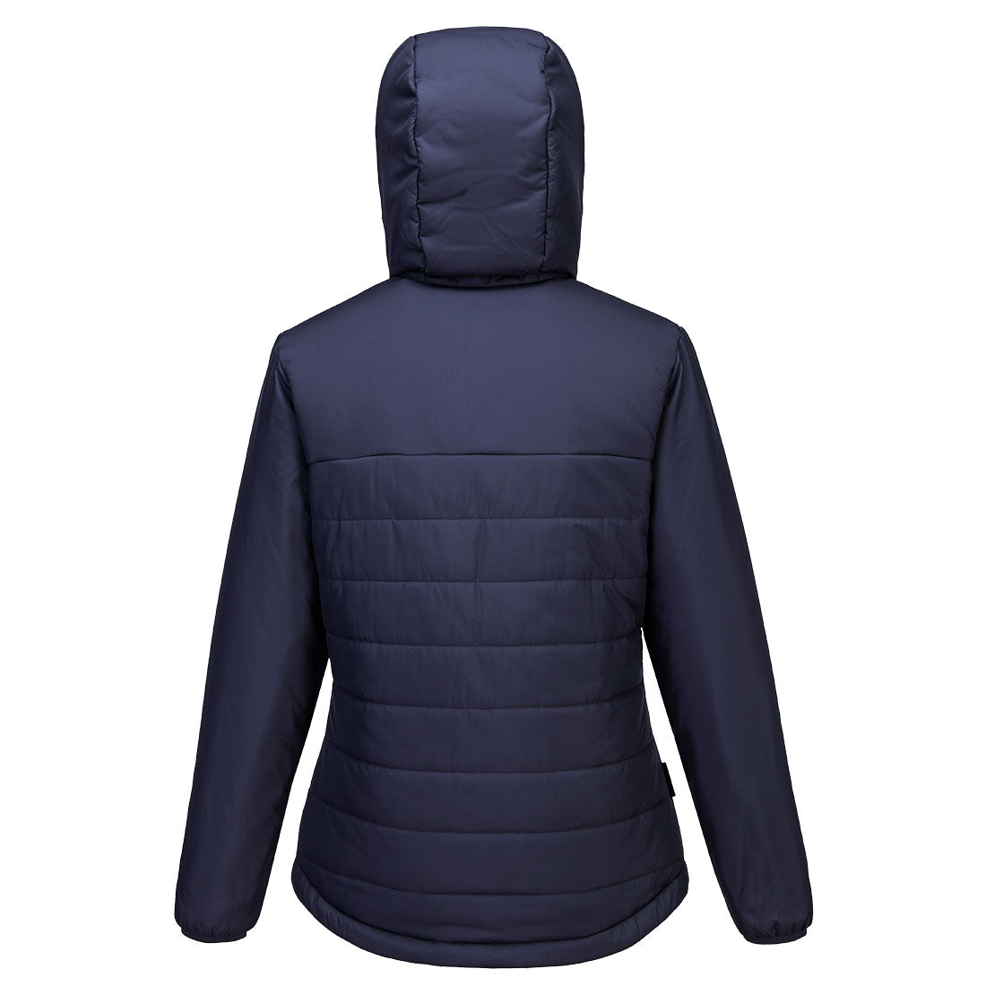 Professional Women's Hooded Insulated Baffle Jacket - S613, Black, Metal Grey, Navy