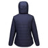 Professional Women's Hooded Insulated Baffle Jacket - S613, Black, Metal Grey, Navy