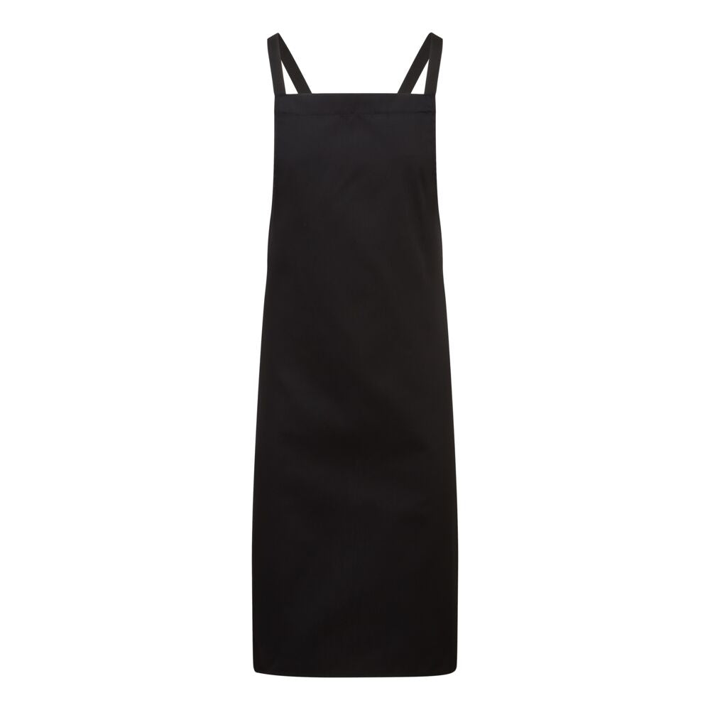 S867 - Cross back Apron - S867, Black
