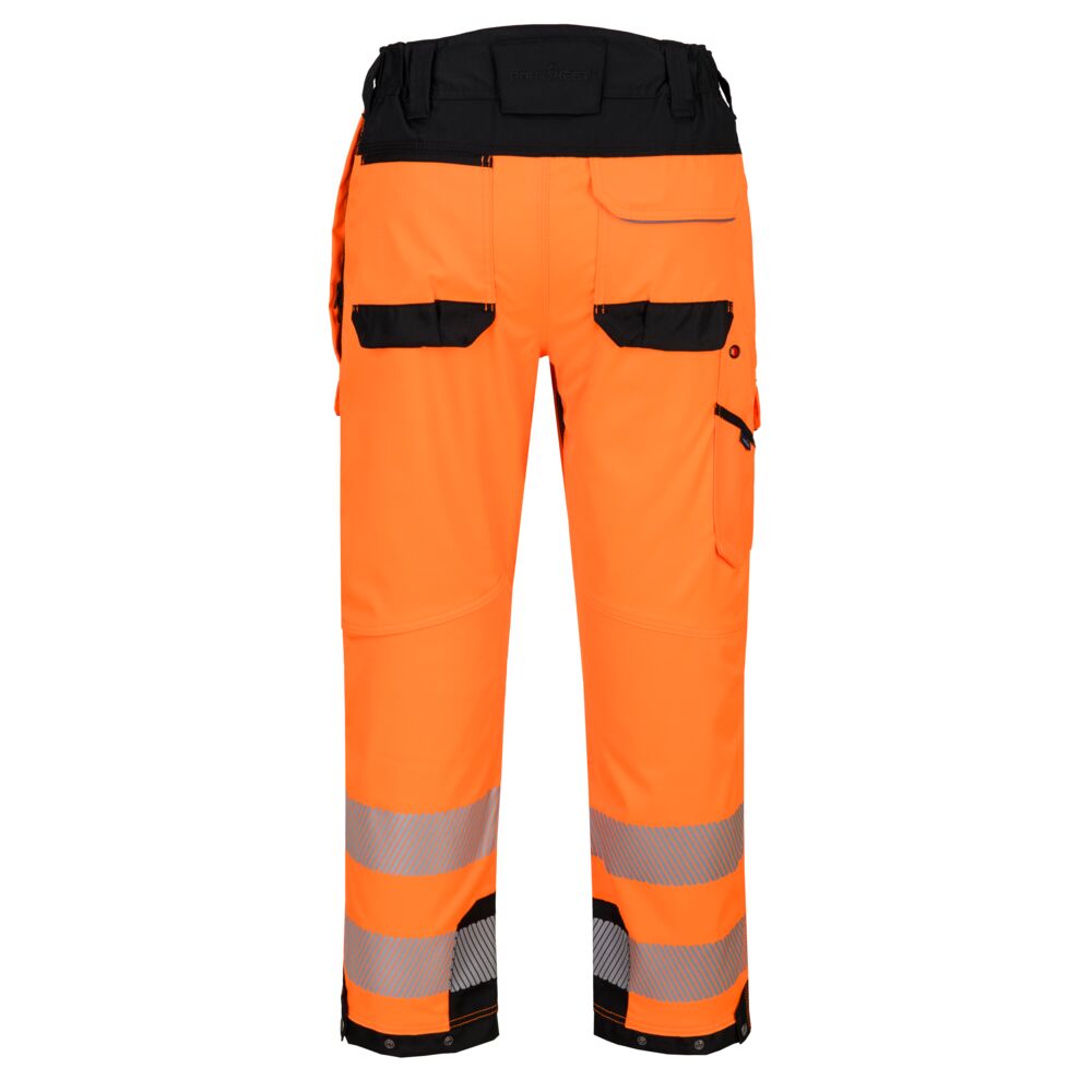 T142 - PW3 Hi-Vis Harness Trouser Orange/Black, Yellow/Black
