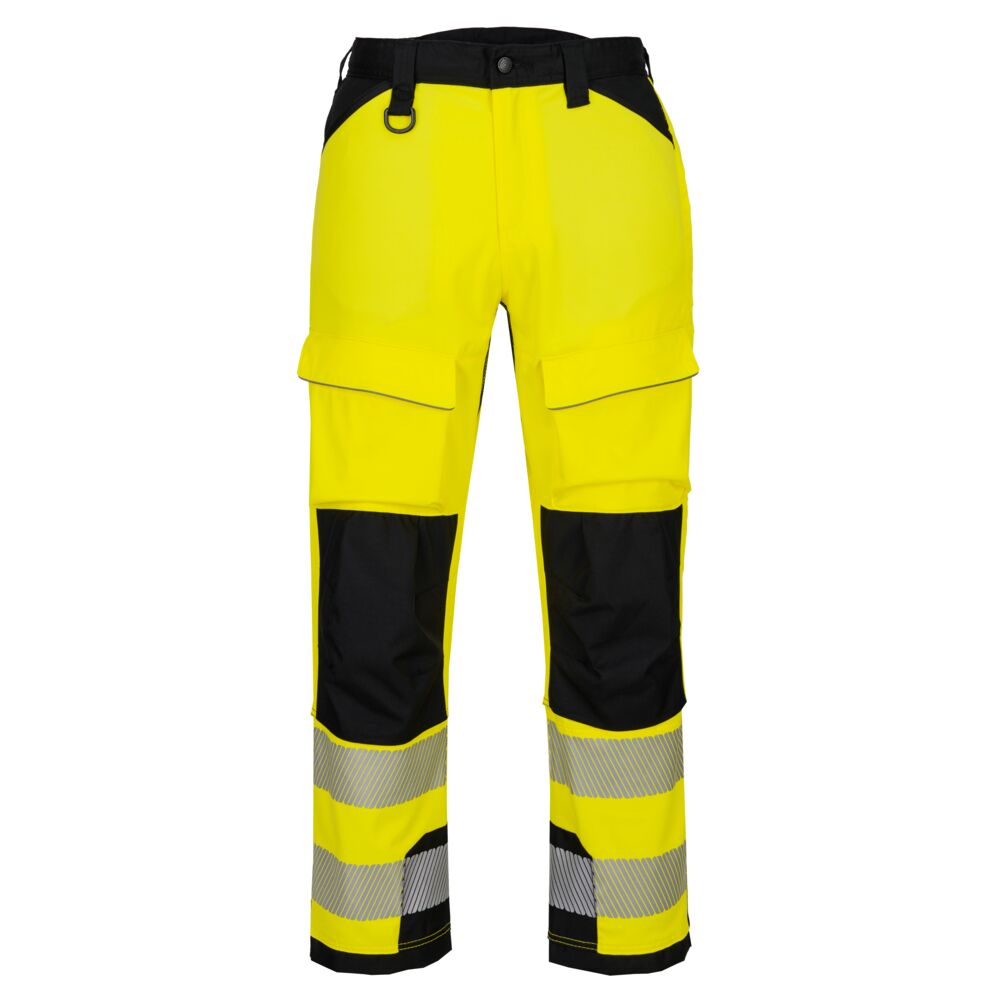 T142 - PW3 Hi-Vis Harness Trouser Orange/Black, Yellow/Black