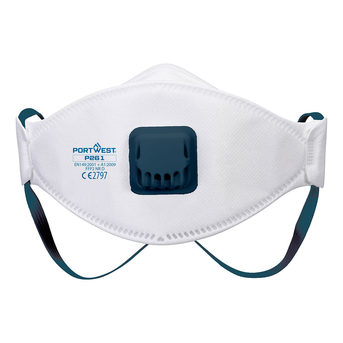 Portwest P261 - Trifold Valved Dolomite FFP2 Respirator (Pk10) White