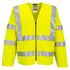 Portwest FR616 - Bizflame Hi-Vis FR Long Sleeve Zip Vest Yellow