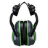 Portwest PW03 - HV Extreme Ear Defenders Low Clip-On Metal Free Grey/Green