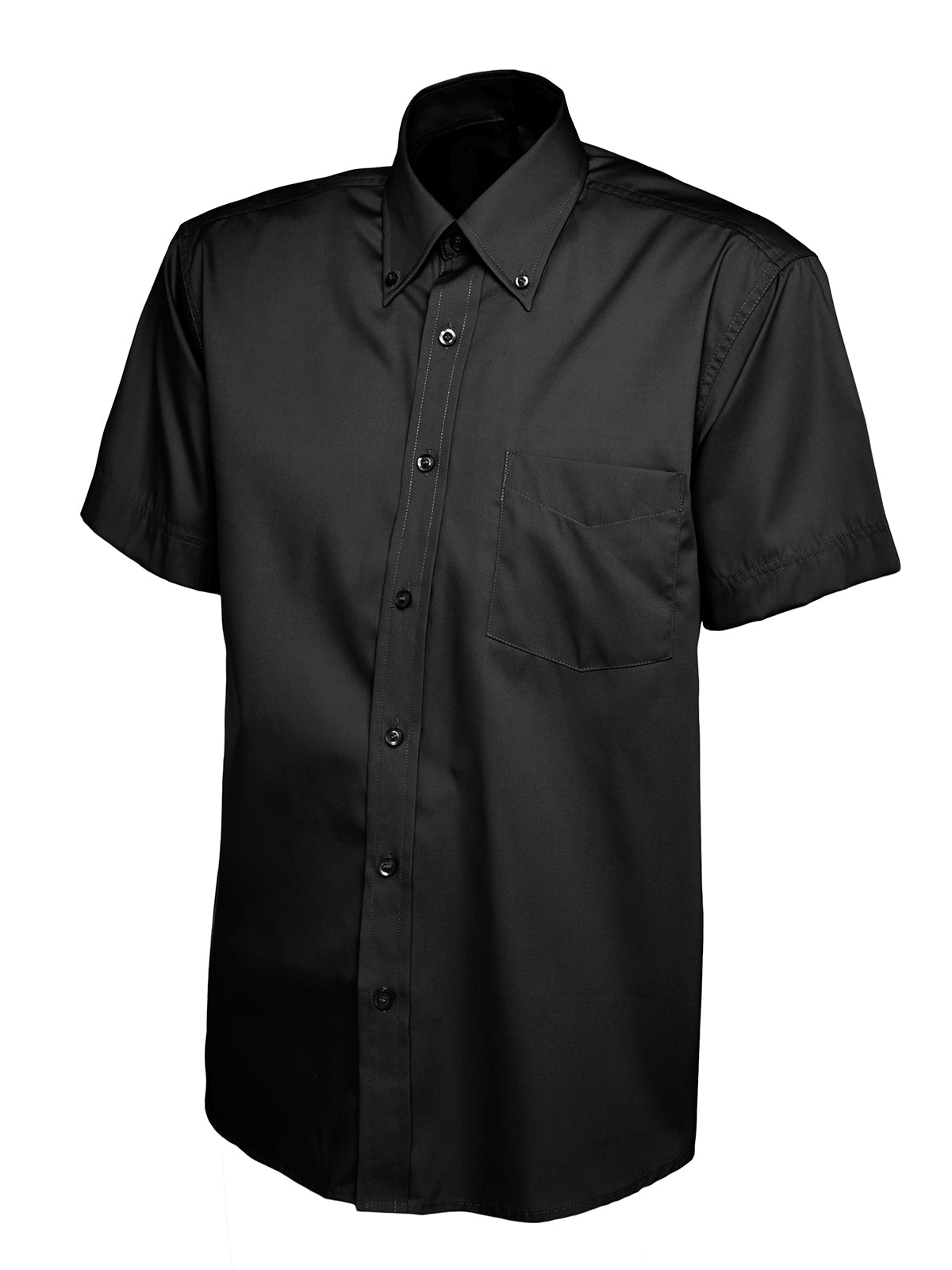 MENS PINPOINT OXFORD HALF SLEEVE SHIRT (UC702)