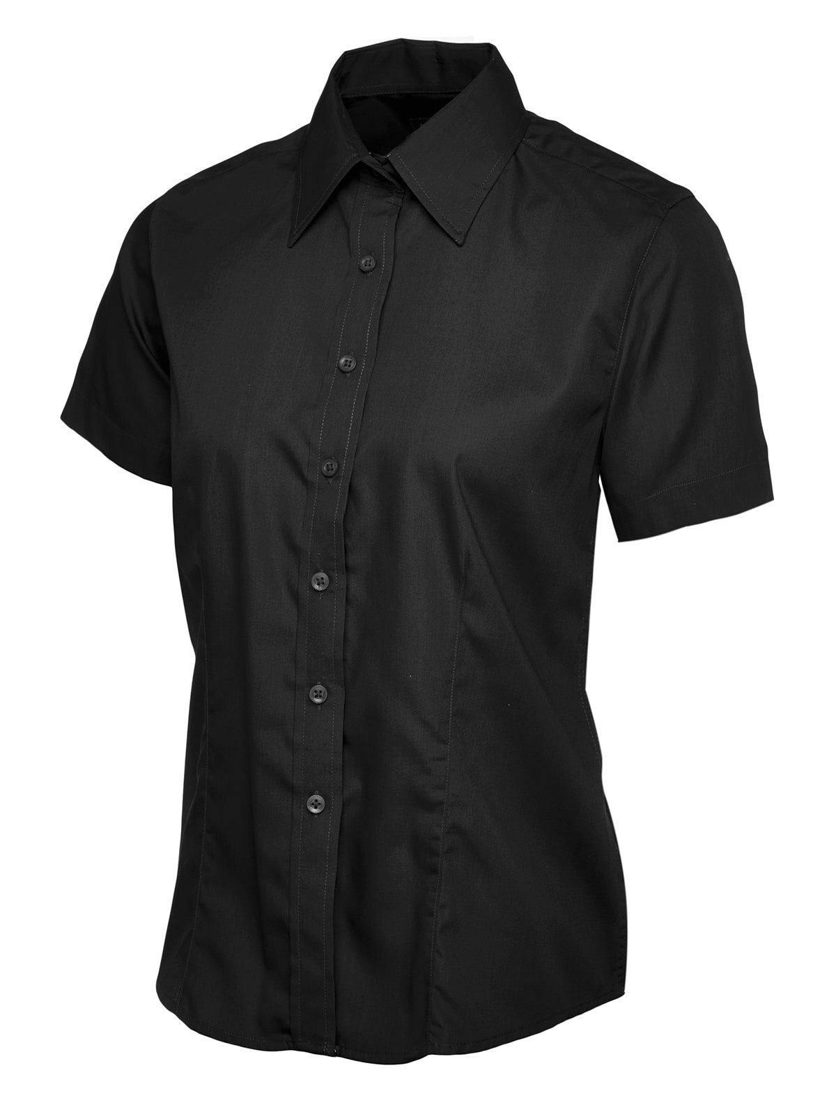 LADIES POPLIN HALF SLEEVE SHIRT (UC712)
