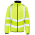 Hi vis Puffer Jacket Lightweight Winter Work Coat with Conceal Hood Class 3
