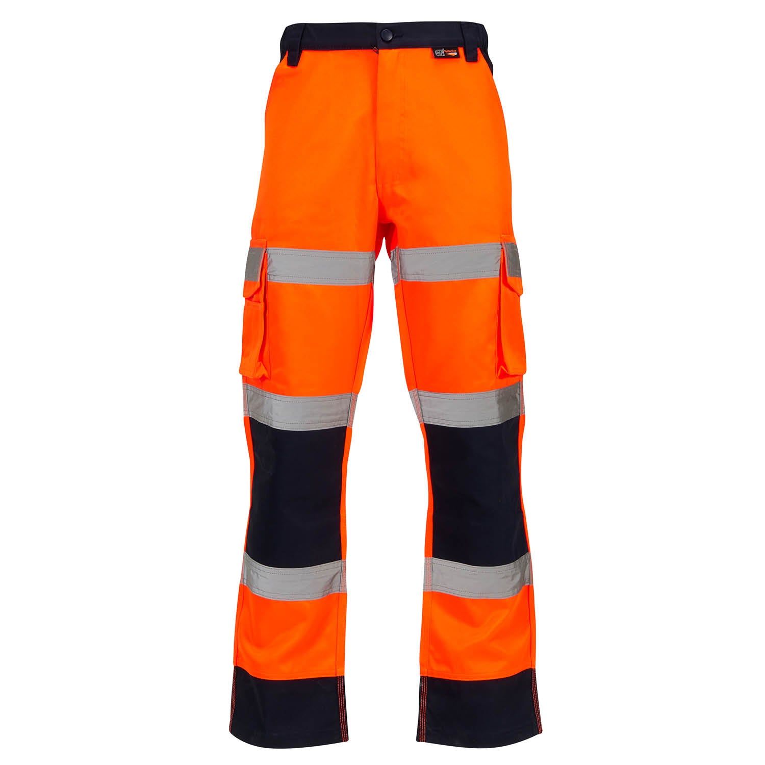 Supertouch Hi Vis 3 Band Two Tone Combat Trousers