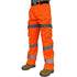 Hi Vis Combat Cargo Trousers – 3 Band Reflective, Knee Pocket, Durable Safety Workwear for Site Use