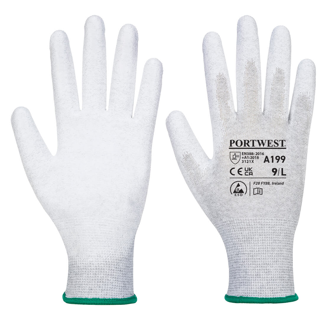 Antistatic PU Palm Glove  (A199)