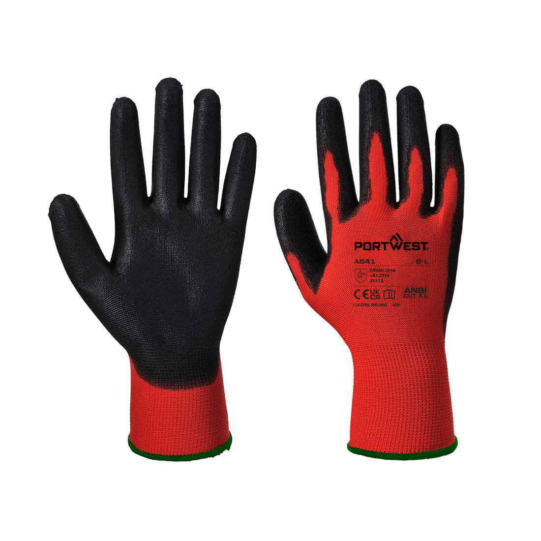 Red - PU Glove  (A641)