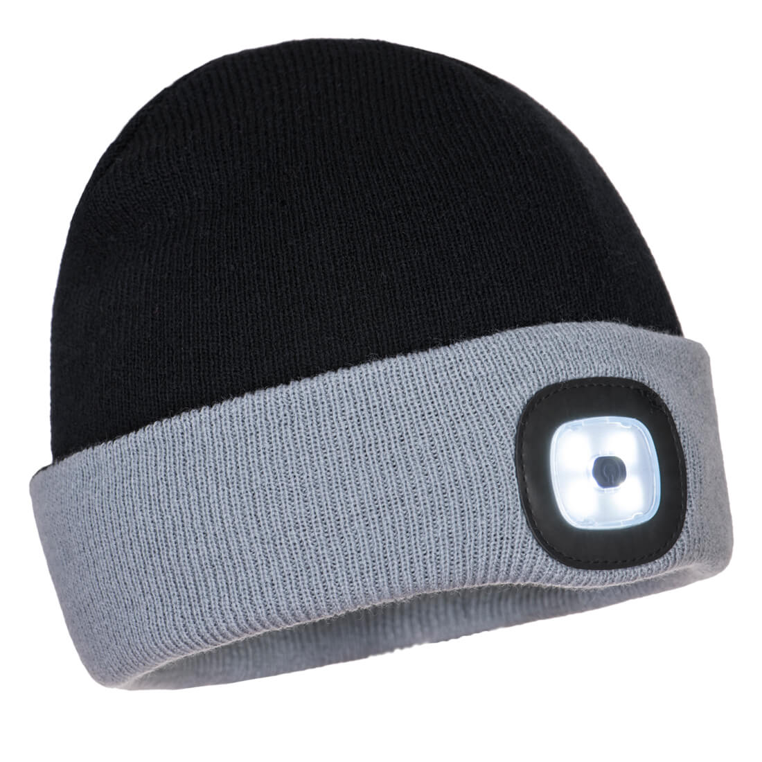 Two Tone LED Rechargeable Beanie  (B034)