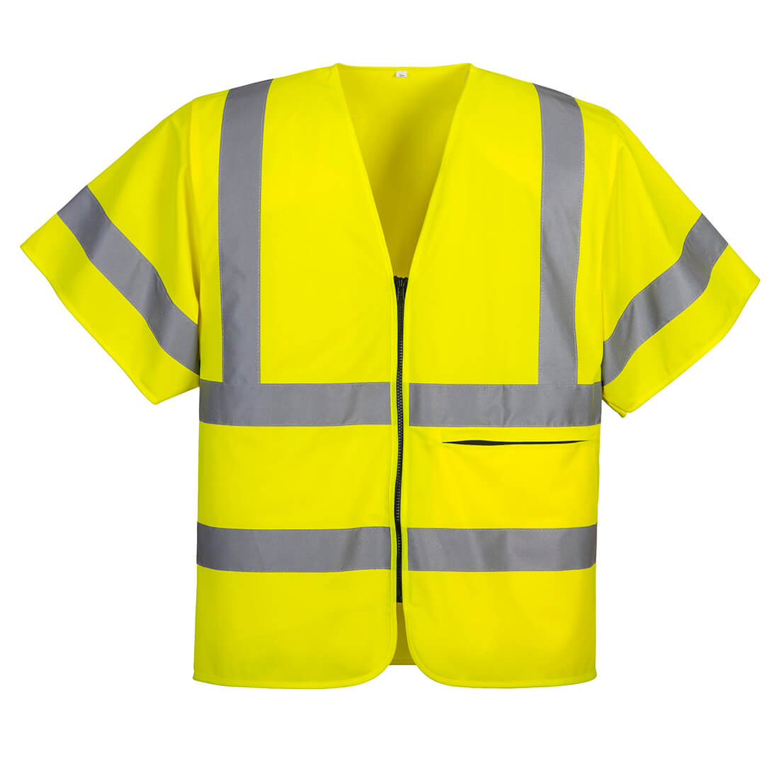 Hi-Vis Band and Brace Zip Vest S/S   (C372)