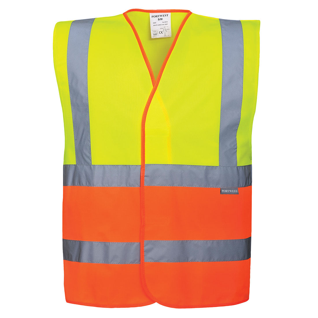 Hi-Vis Band and Brace Contrast Vest   (C481)