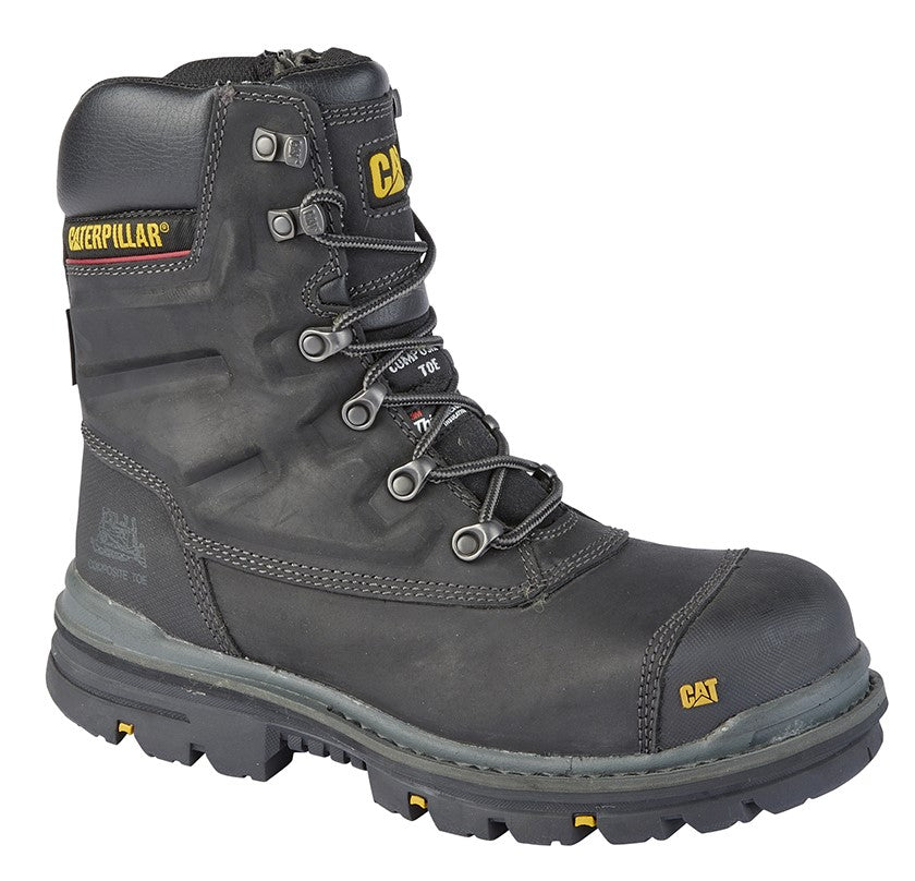 CAT PREMIER 8 WP Composite Toe Industrial Side Zip Safety Boot  (CT025A)
