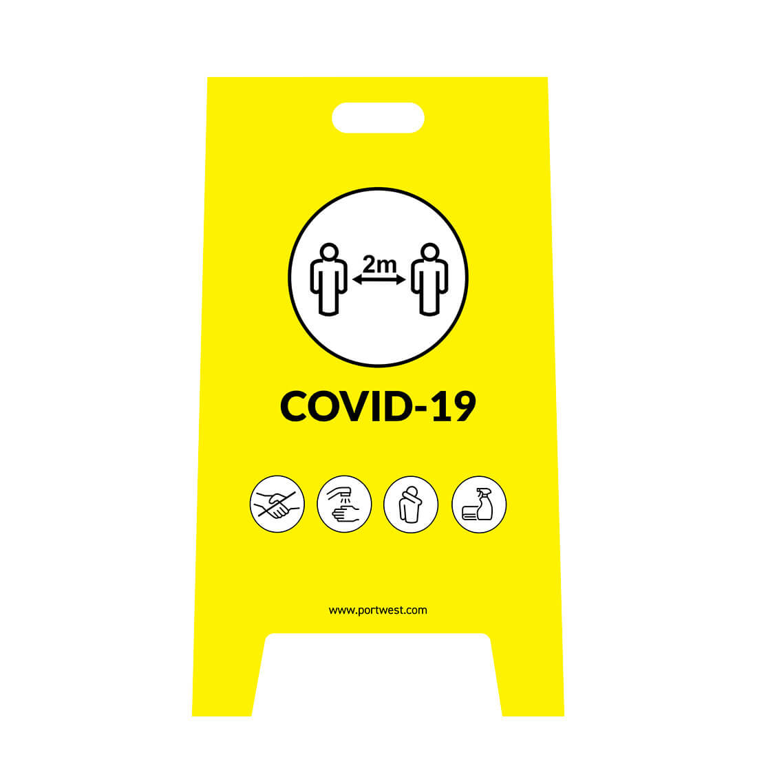 Covid A Frame Warning Sign  (CV92)