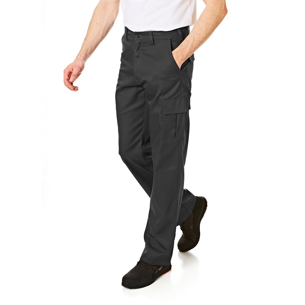 VERSATILE BLACK CARGO TROUSERS DURABLE & FUNCTIONAL FOR WORK AND CASUAL (LCPNT205B)