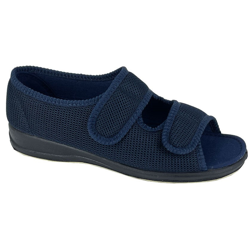 SLEEPERS BETTY Touch Fastening X Wide Slipper  (LS170C)