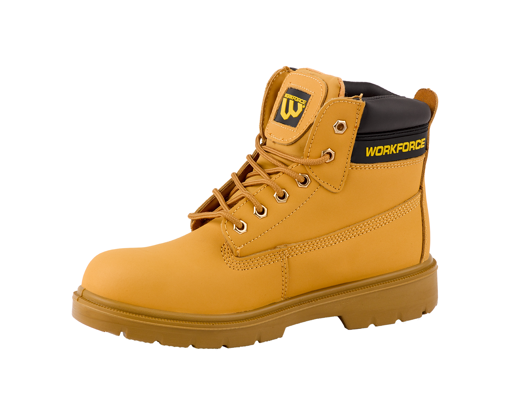 WORKFORCE HONEY LEATHER BOOT S1P STYLISH & PROTECTIVE FOOTWEAR (WF301)