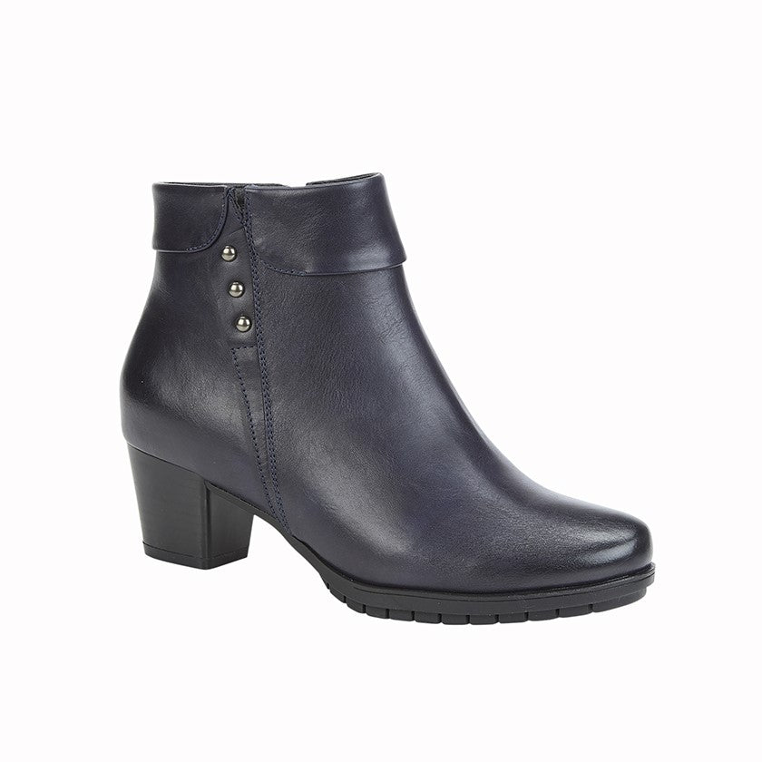 CIPRIATA JANIS Side Zip Folded Collar Ankle Boot