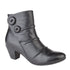 CIPRIATA EMMA Ruched Vamp Inside Zip Button Ankle Boot  (L 5045A)