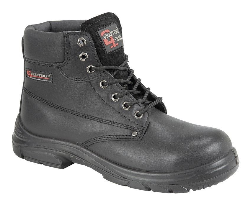 GRAFTERS Super Wide EEEE Fitting 7 Eyelet Safety Boot  (M 9503A)