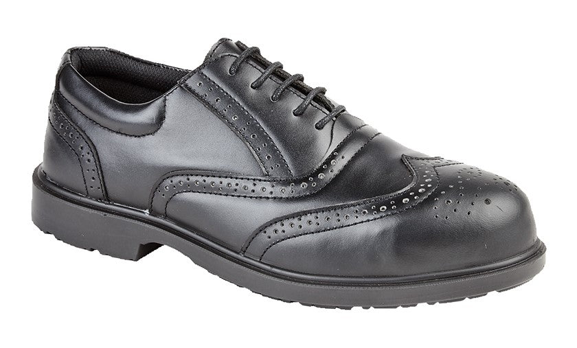 GRAFTERS UNIFORM  Fully Composite Non-Metal Safety Brogue Oxford  (M 9776A)