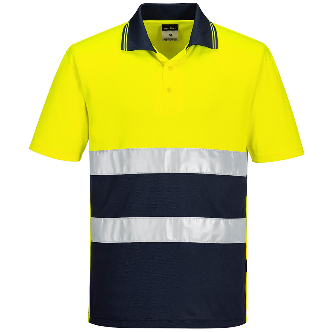Hi-Vis Lightweight Contrast Polo Shirt S/S   (S175)