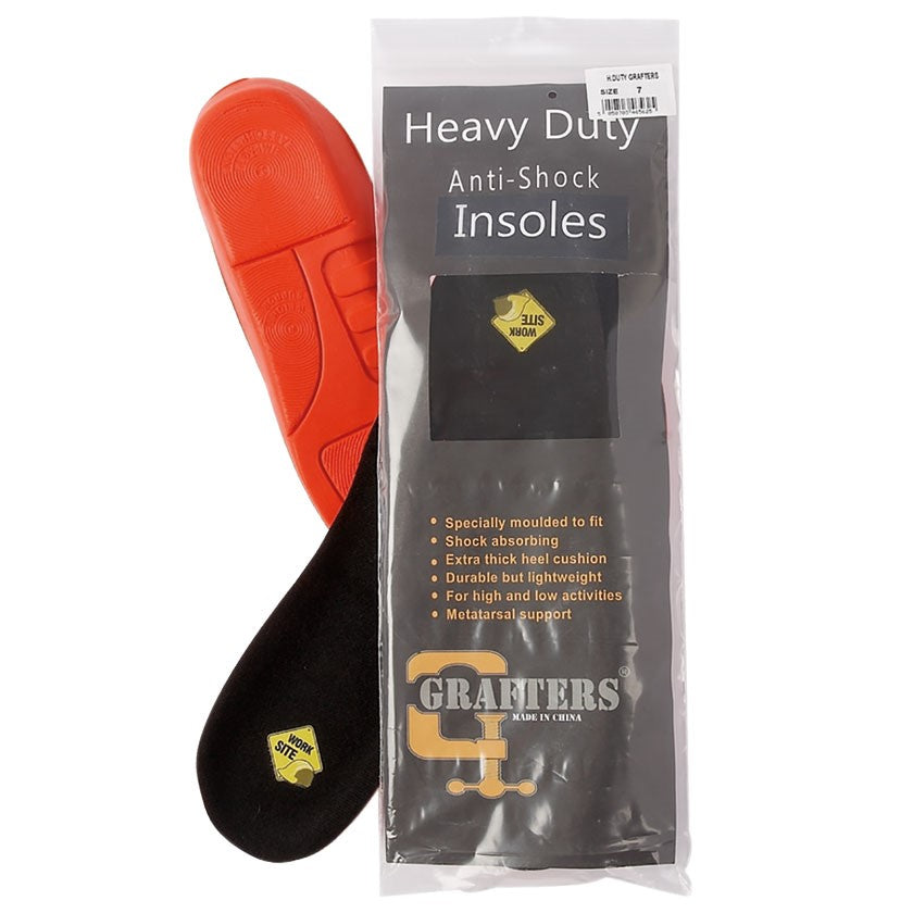 GRAFTERS Heavy Duty Jobsite Anti-Shock Insoles  (SUINHD1)