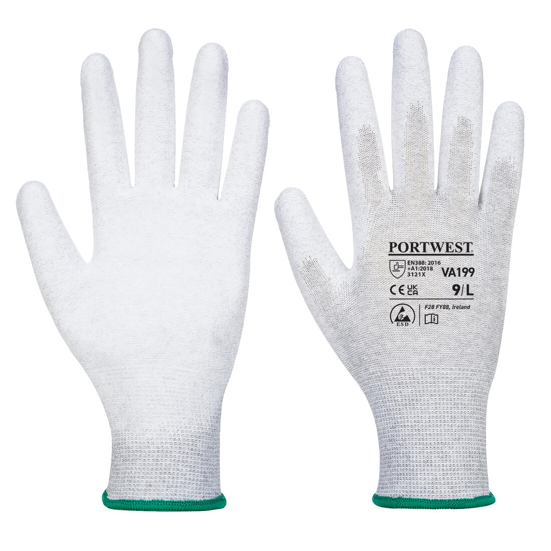 Vending Antistatic PU Palm Glove  (VA199)