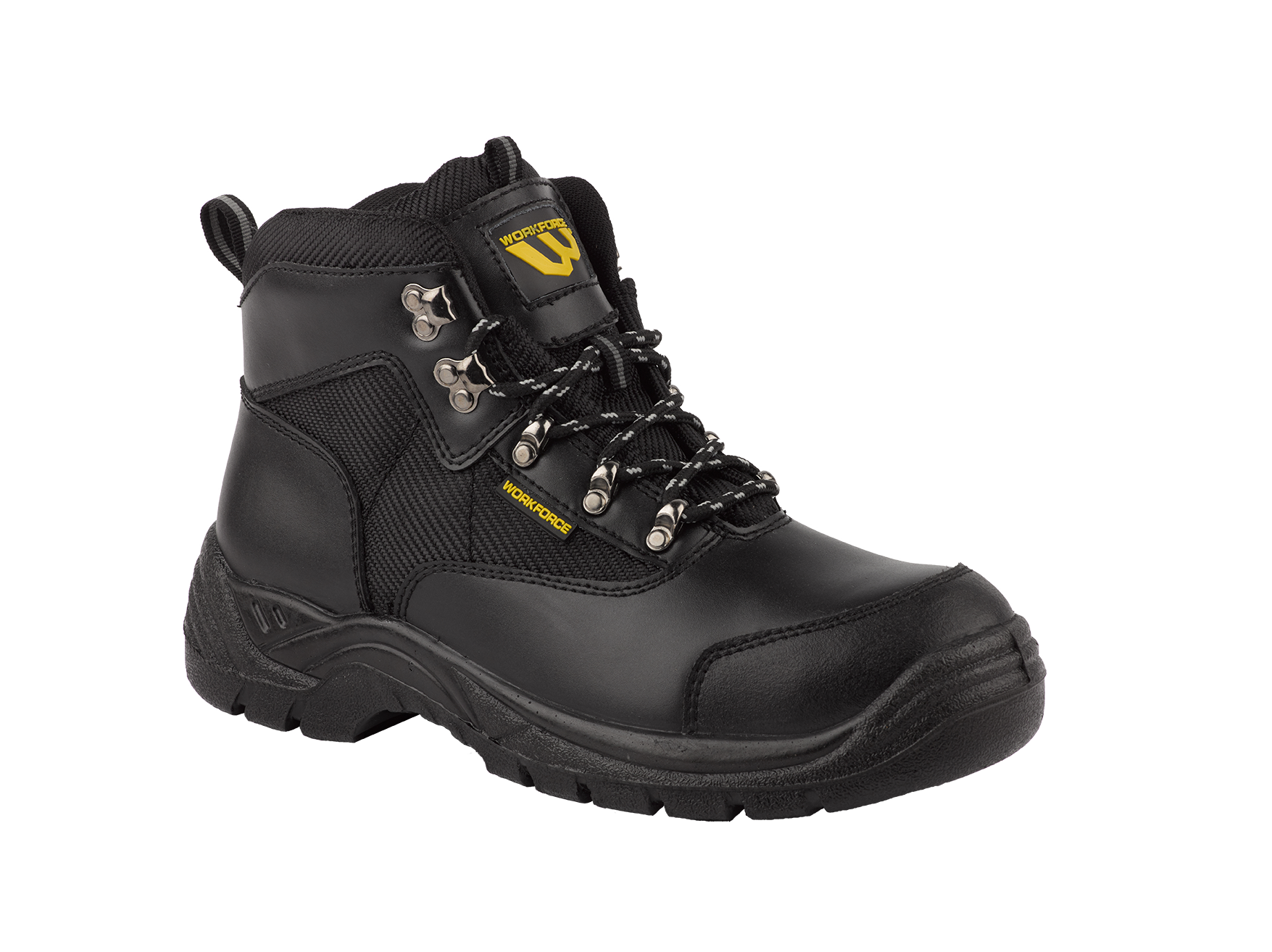 WORKFORCE BLACK LEATHER BOOT S1P TOUGH AND TIMELESS FOR ALL JOBSITES (WF41)