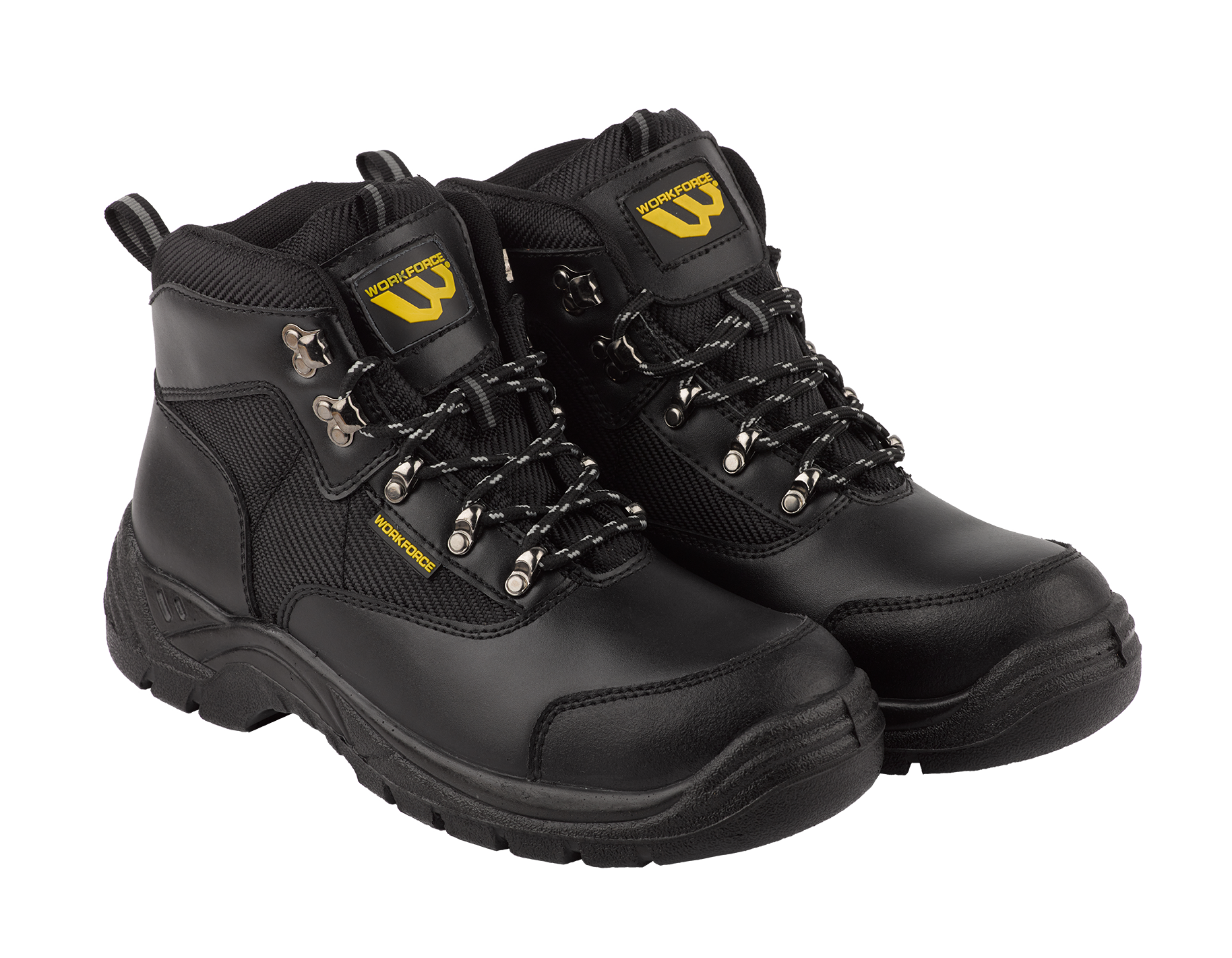 WORKFORCE BLACK LEATHER BOOT S1P TOUGH AND TIMELESS FOR ALL JOBSITES (WF41)