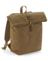 Quadra Heritage Waxed Canvas Backpack TearAway label for ease of rebranding (QD655)