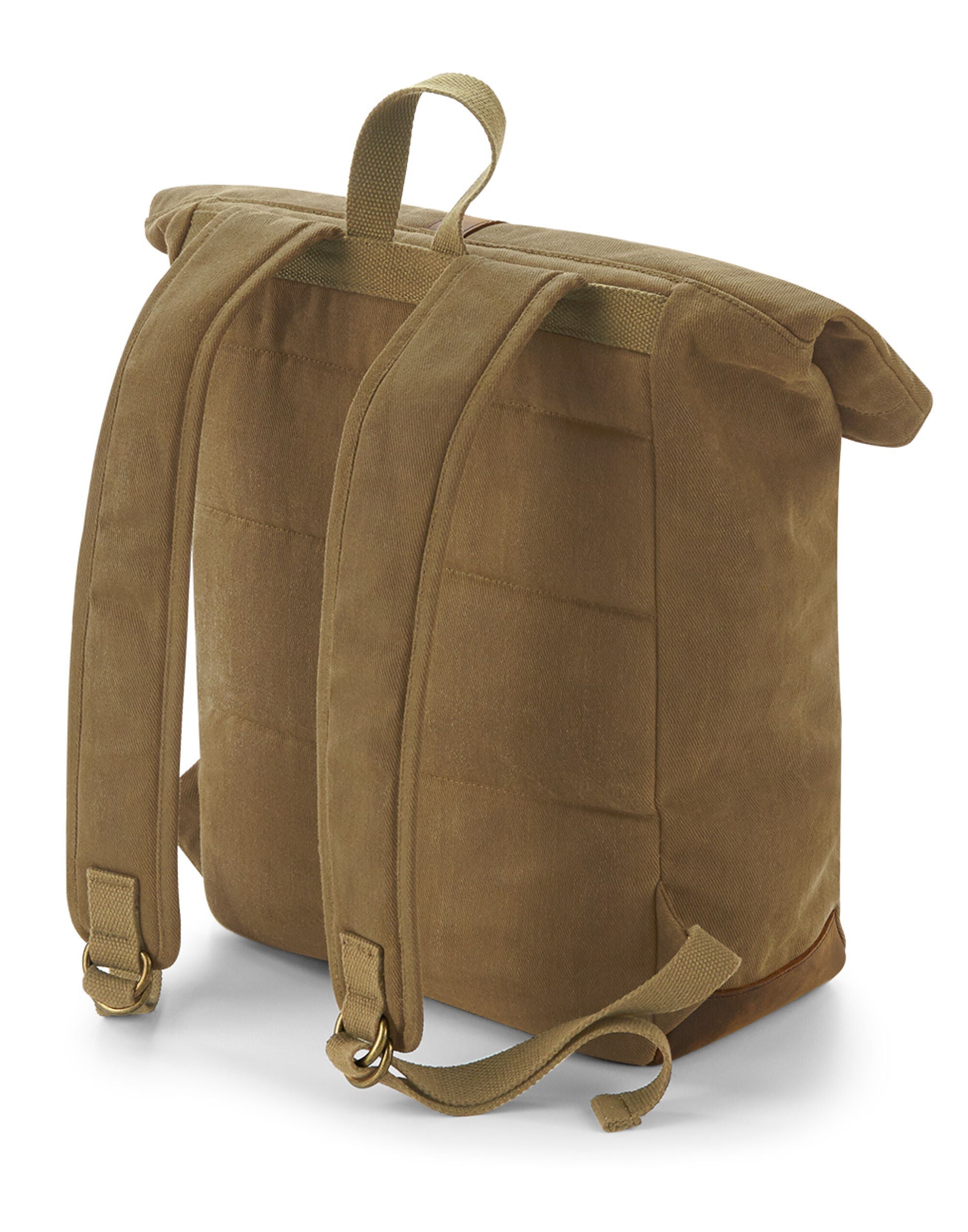 Quadra Heritage Waxed Canvas Backpack TearAway label for ease of rebranding (QD655)