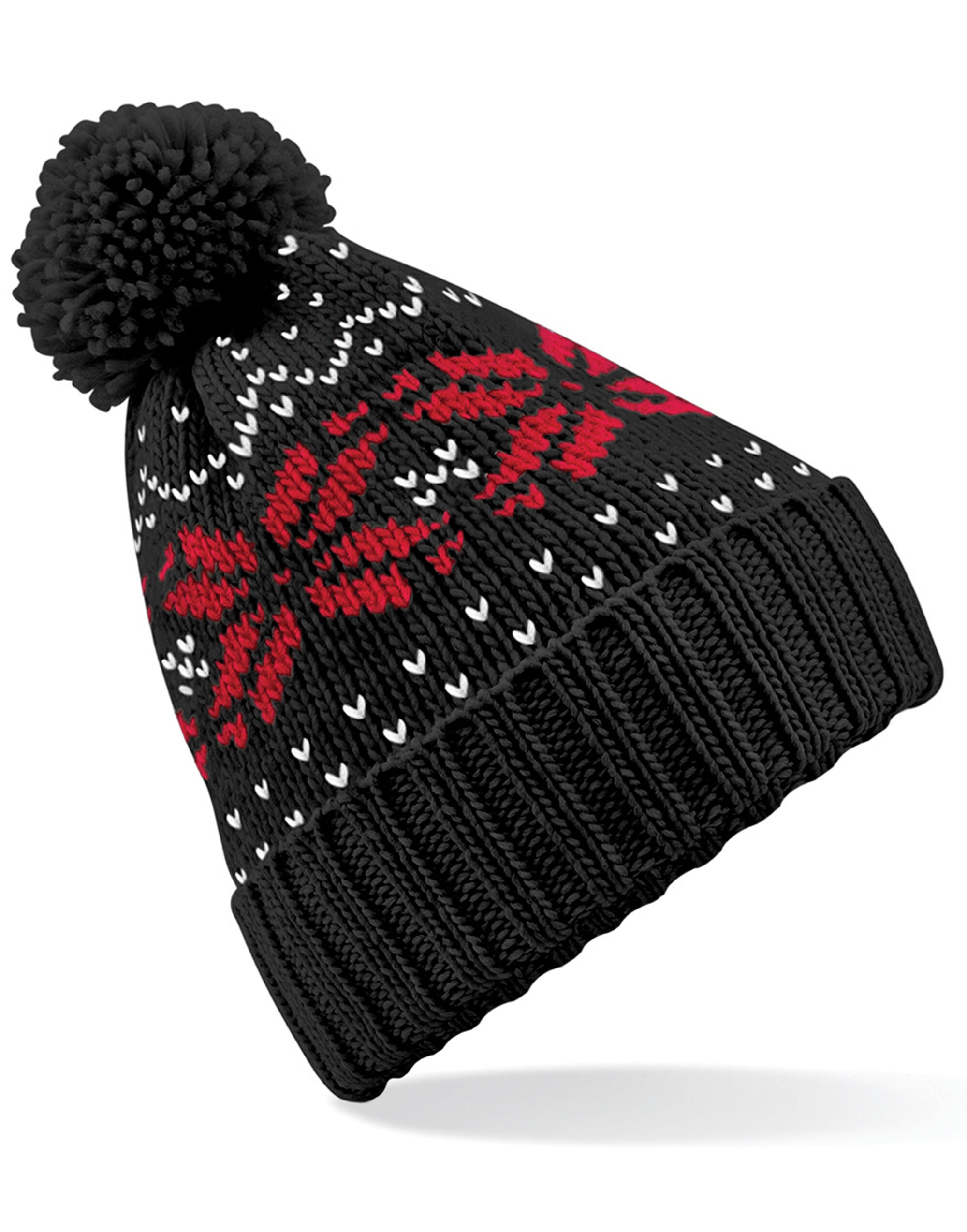 Beechfield  Fair Isle Snowstar® Beanie Timeless pattern (B456)