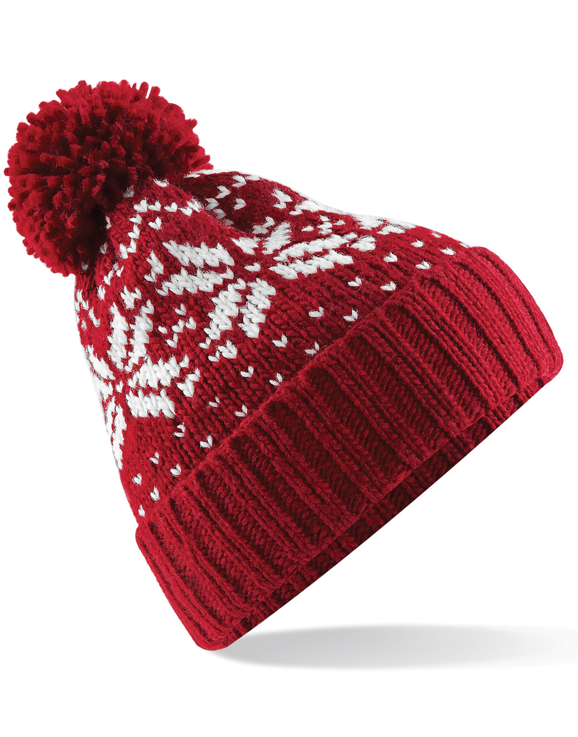 Beechfield  Fair Isle Snowstar® Beanie Timeless pattern (B456)