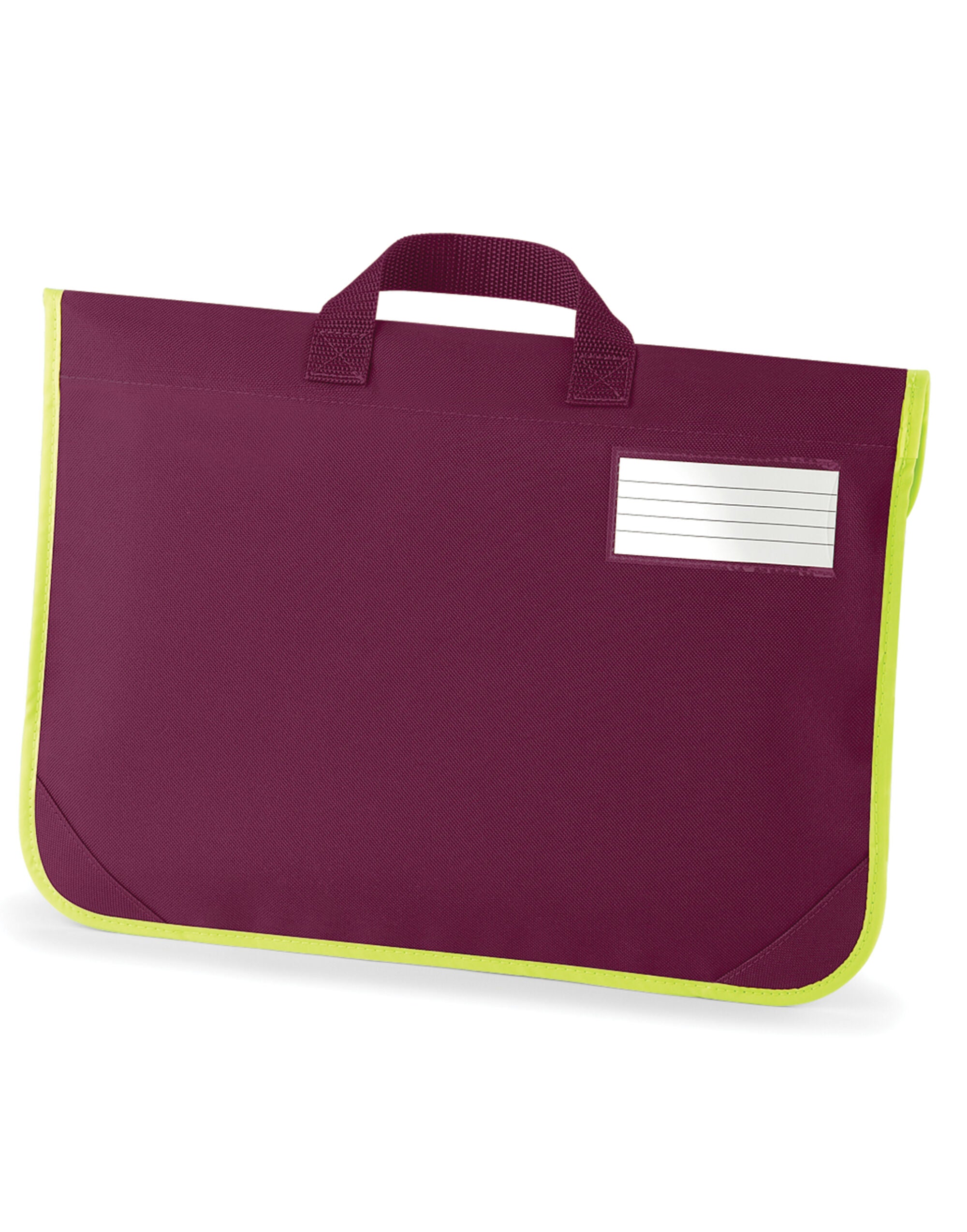 Quadra Enhanced-Viz Book Bag Enhanced visibility reflective panel (QD452)