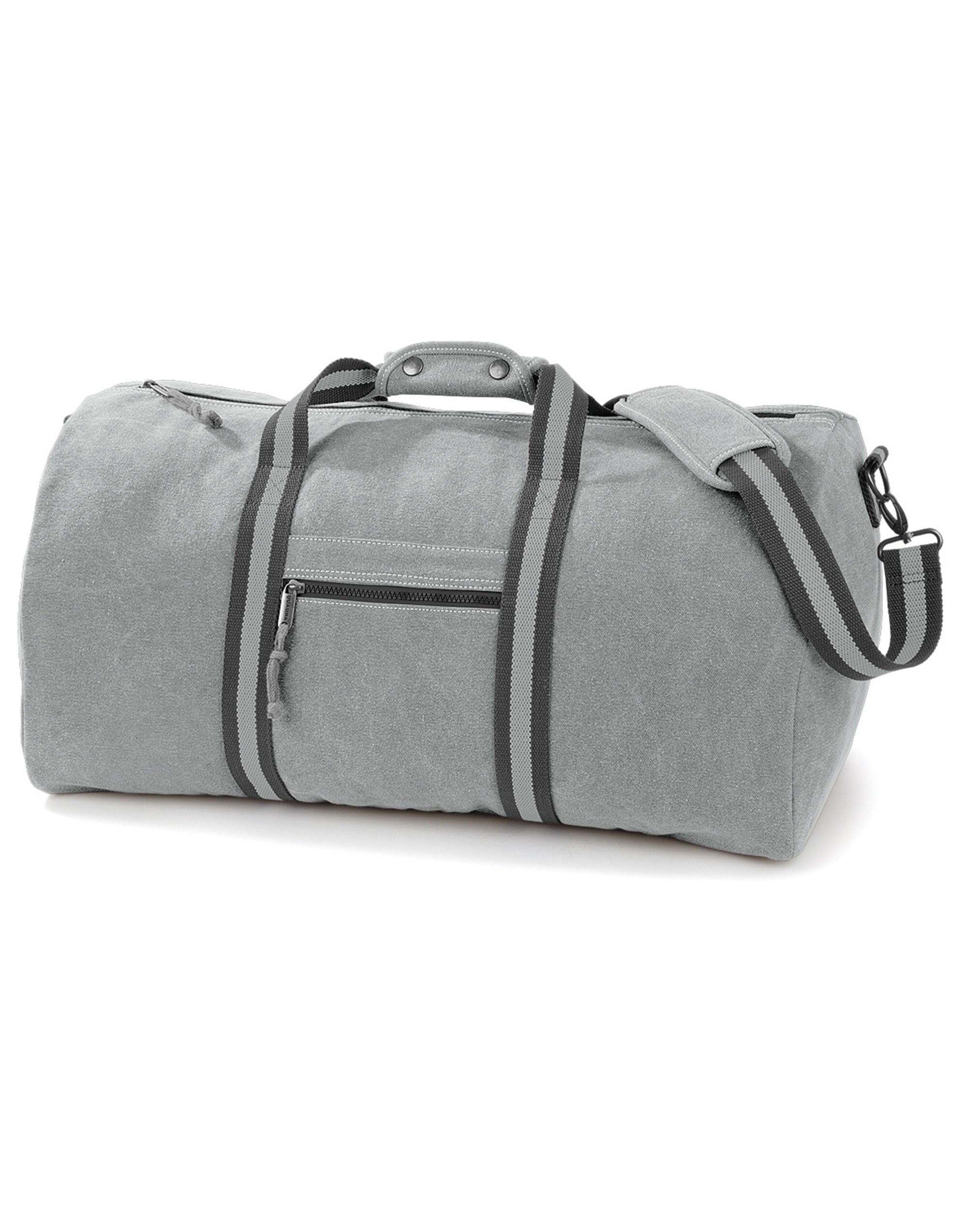 Quadra Vintage Canvas Holdall Internal valuables pocket (QD613)