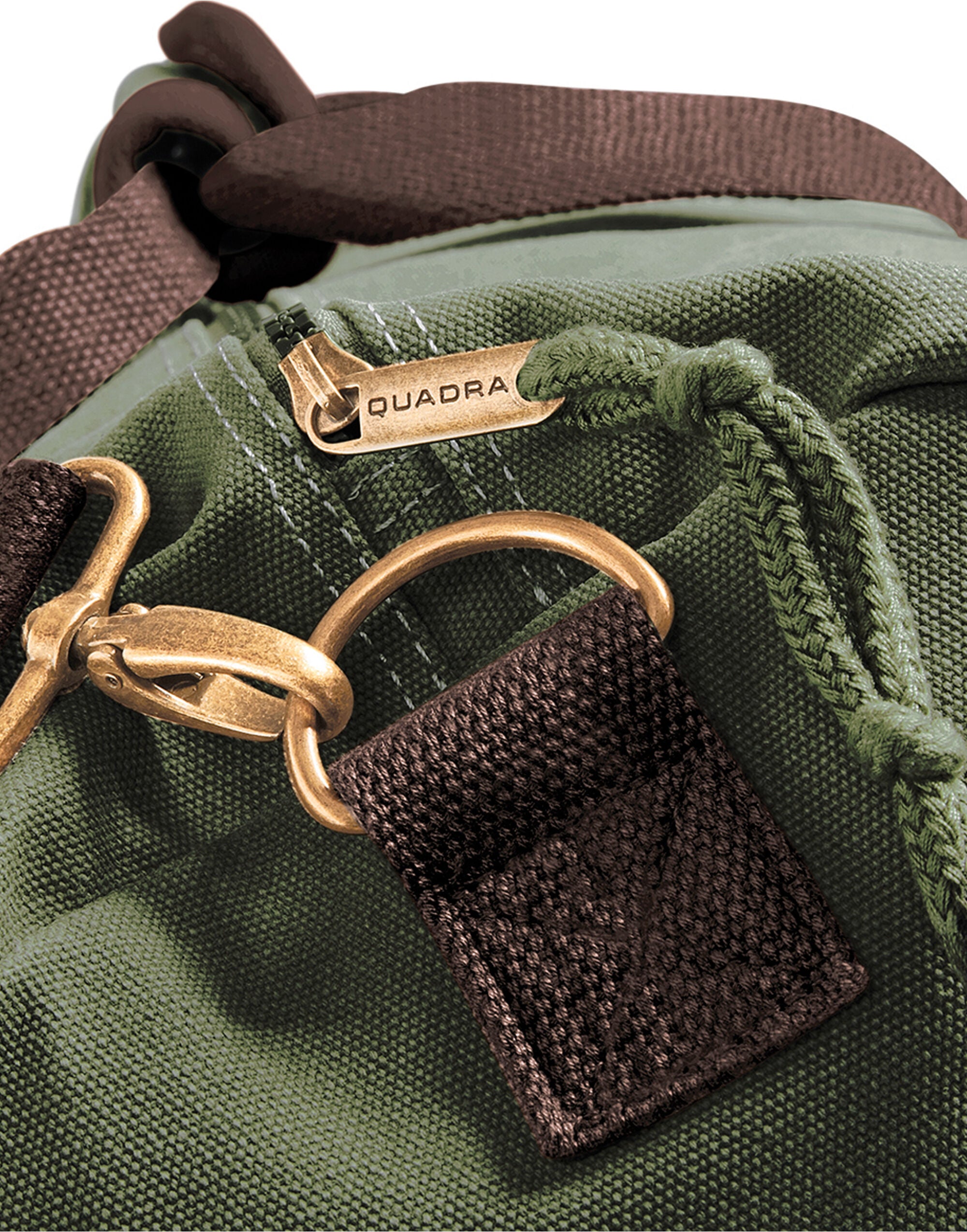 Quadra Vintage Canvas Holdall Internal valuables pocket (QD613)