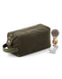 Quadra Heritage Waxed Canvas Wash Bag TearAway label for ease of rebranding (QD651)