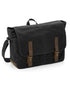 Quadra Heritage Waxed Canvas Messenger TearAway label for ease of rebranding (QD653)