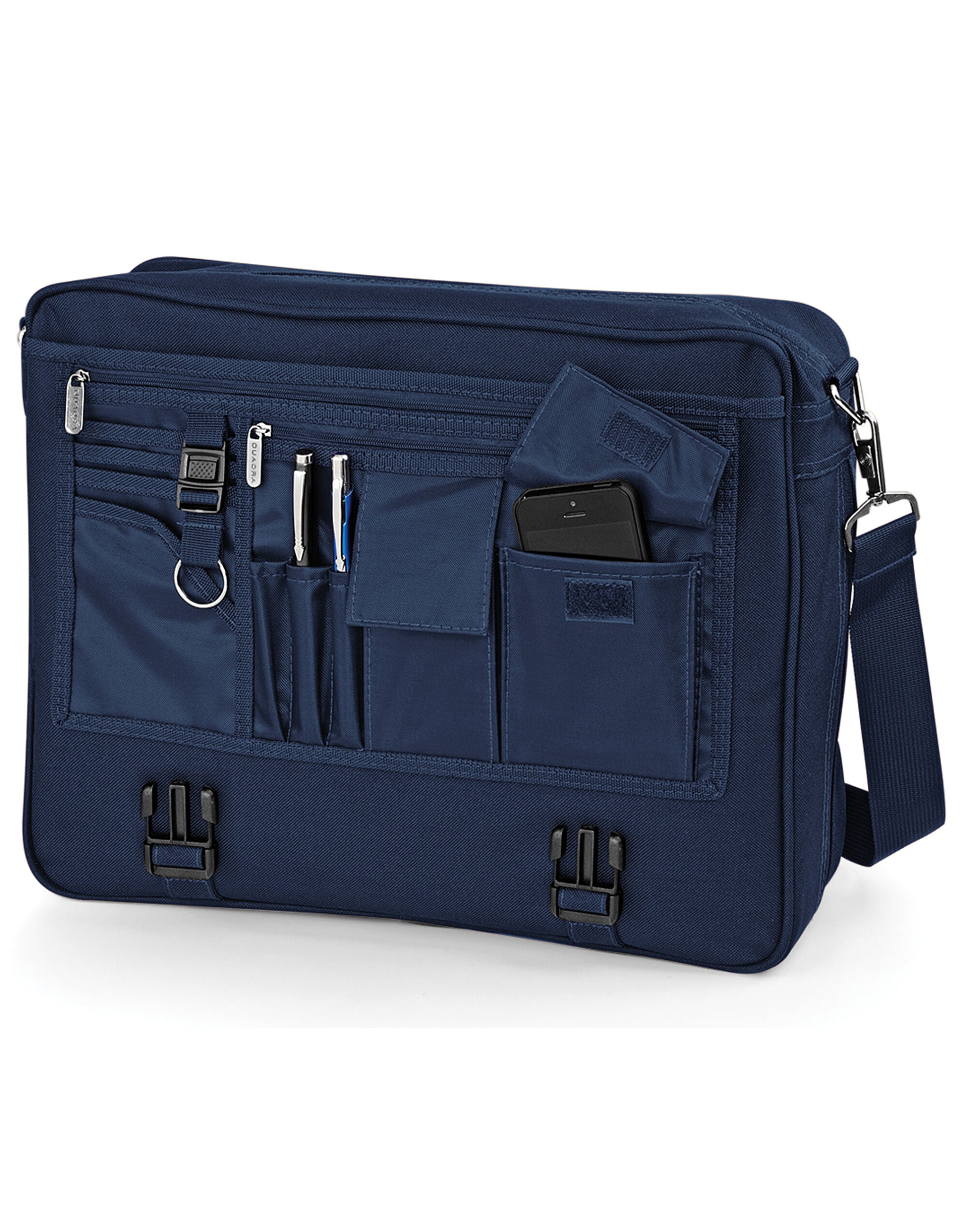 Quadra Portfolio Briefcase Detachable adjustable shoulder strap with pad (QD65)