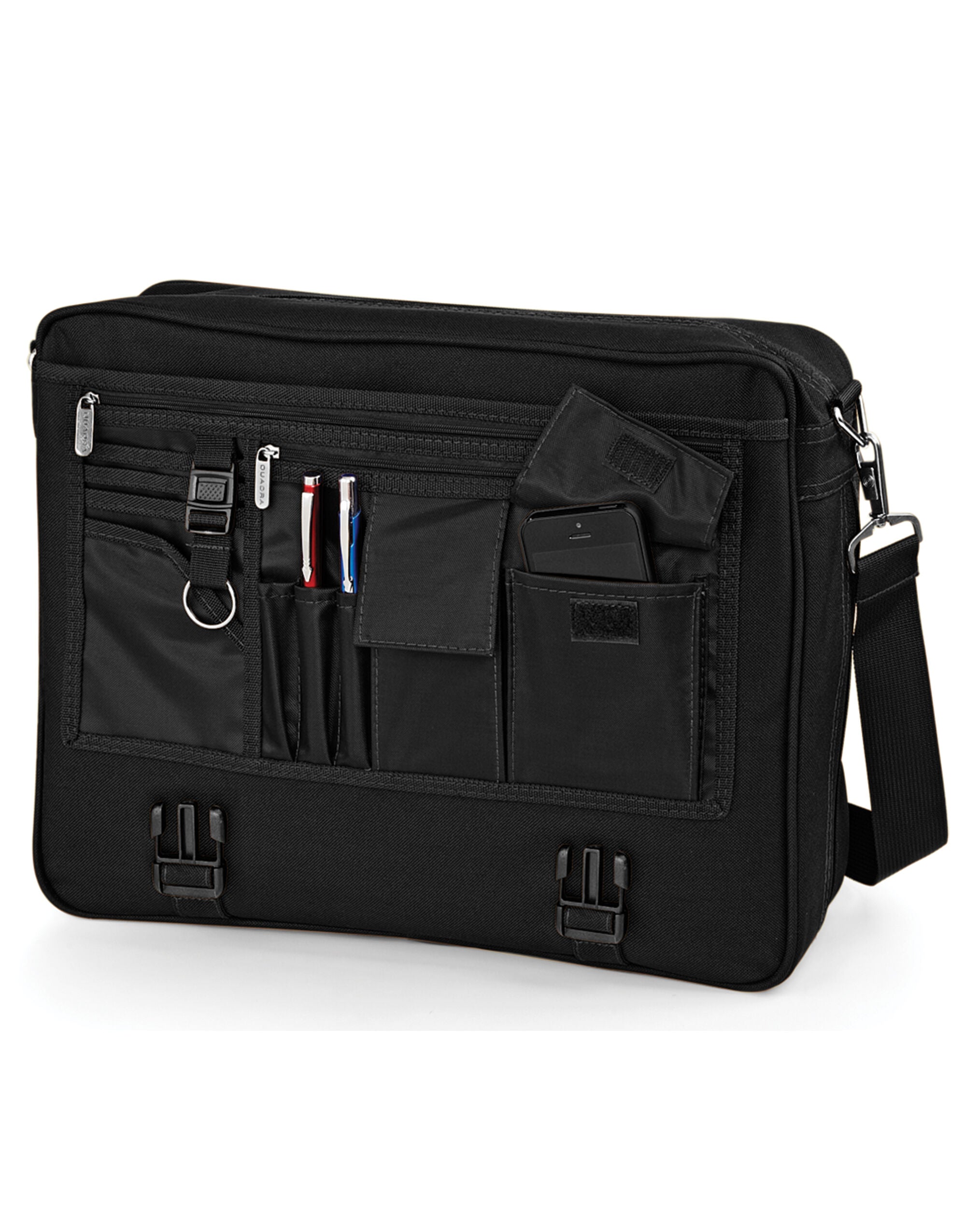 Quadra Portfolio Briefcase Detachable adjustable shoulder strap with pad (QD65)