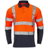 Supertouch Hi-Vis 2 Tone Orange Long Sleeve Polo Shirt